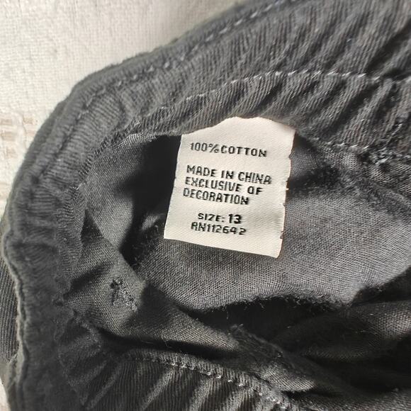 Disclosure Black Cotton Cargo Wide Leg Pants Size 13 New - Picture 8 of 9